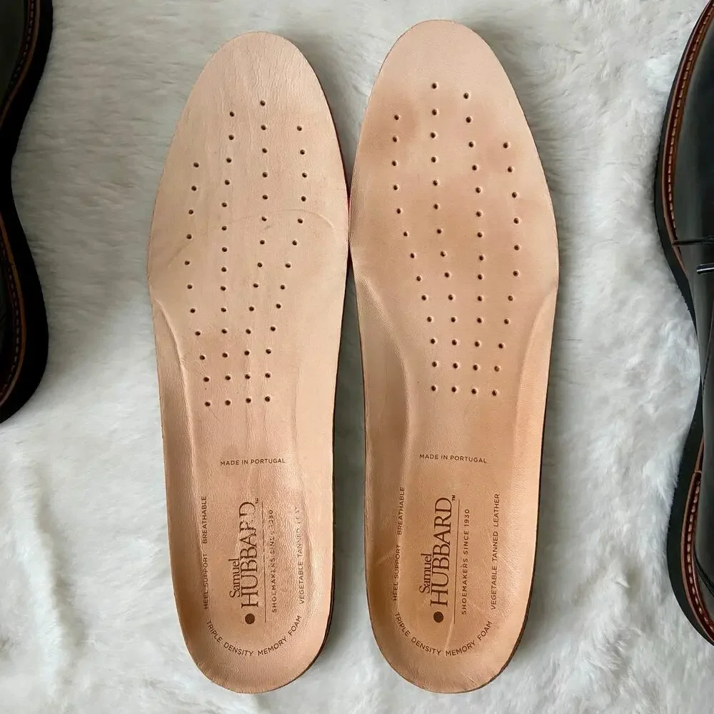 Samuel Hubbard Black Leather Men's Founder Oxford Size 13 Wide
